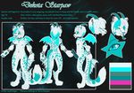  dekota dekota_starpaw dragon feline hybrid jogauni lazydoogan leopard male mammal model_sheet penis piercing pink sierra sierra_starpaw solo spots starpaw teal teal_markings wings 