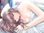  bed closed_eyes game_cg naked_sheet nude sleeping solo working_days yamamoto_kazue 
