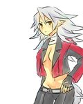  breasts disgaea disgaea_4 fenrich genderswap gloves makai_senki_disgaea_4 white_hair 