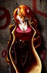  belt big_breasts breasts canine cleavage clothed clothing female fox fur hair looking_at_viewer mammal orange orange_fur orange_hair richard_bartrop solo sword trenchcoat weapon white_fur 