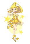  bad_id bad_pixiv_id blonde_hair bow choker cure_peace full_body hair_flaps head_wings kise_yayoi long_hair magical_girl orange_choker precure shoes shorts shorts_under_skirt skirt smile smile_precure! solo standing standing_on_one_leg star tiara tobinoco v wide_ponytail wrist_cuffs yellow yellow_bow yellow_eyes yellow_shorts yellow_skirt 