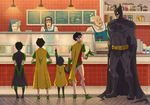  6+boys 6boys age_difference batman batman_(series) belt boots brothers bruce_wayne candy cape child damian_wayne dc_comics dick_grayson domino_mask eri_h family father father_and_son food gloves green_shoes hood hoodie ice_cream icecream jason_todd legacy mask multiple_boys robin robin_(dc) shoes shop siblings size_difference son tim_drake time_paradox young younger 