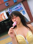  camisole glasses photo popsicle tokito_ami 