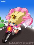  :3 blue_eyes crown dress hat motorcycle nintendo peach princess_peach super_mario_bros. 