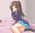  bad_id bad_pixiv_id bed genderswap genderswap_(mtf) hane_(hanegoya) kita_high_school_uniform kyonko school_uniform solo suzumiya_haruhi_no_yuuutsu 