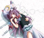  artist_request beamed_eighth_notes chemical_structure chemistry eighth_note eighth_rest highres musical_note patchouli_knowledge purple_eyes purple_hair quarter_note science sharp_sign sheet_music solo touhou treble_clef whole_rest 
