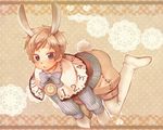  alice_in_wonderland animal_ears axis_powers_hetalia blonde_hair blush bunny bunny_ears bunny_tail bunnyboy clock cosplay full_body latvia_(hetalia) male_focus open_mouth purple_eyes ribbon sensaki_chihiro solo tail white_rabbit white_rabbit_(cosplay) 