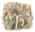  c.c. cheese-kun code_geass couple food forest formal green_hair lelouch_lamperouge nature pizza pizza_hut 