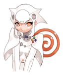  controller game_console game_controller gamepad orange_eyes personification product_girl sega sega_dreamcast simple_background smile solo spiral swirl white white_background yoshizaki_mine 