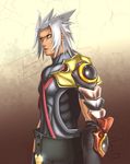  dark_persona dark_skin disney dual_persona gold_eyes kingdom_hearts male male_focus silver_hair solo square_enix terra terra_(kingdom_hearts) xehanort yellow_eyes 