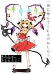 akasaka_shop ascot bad_id bad_pixiv_id blonde_hair flandre_scarlet hat highres simple_background solo touhou translation_request 