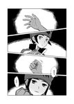  bad_id bad_pixiv_id comic endou_mamoru greyscale hands headband inazuma_eleven inazuma_eleven_(series) inazuma_eleven_go jacket male_focus monochrome necktie smile tukemono6 