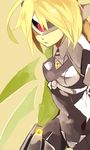  armor bad_id bad_pixiv_id blazblue blonde_hair hyakuhachi_(over3) lambda-11 lowres simple_background skin_tight solo 