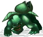  bad_pixiv_id bulbasaur gen_1_pokemon lowres no_humans open_mouth pokemon pokemon_(creature) sharp_teeth sido_(slipknot) simple_background teeth white_background 