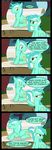  comic crossgender dialog dialogue english_text equine female feral friendship_is_magic hair horn horse lyra_(mlp) lyra_heartstrings_(mlp) male mammal my_little_pony outside pony square_crossover tail text unicorn veggie55 