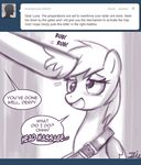  black_and_white derpy_hooves_(mlp) dialog duo english_text equine female feral friendship_is_magic horse john_joseco mammal monochrome my_little_pony pegasus pony princess_celestia_(mlp) text tumblr wings 