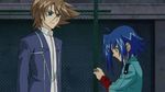  2boys animated animated_gif blue_eyes blue_hair cardfight!!_vanguard cardfight!!_vanguard_(cards) kai_toshiki lowres male male_focus multiple_boys sendou_aichi 