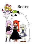  comic highres hong_meiling_(panda) izayoi_sakuya koakuma multiple_girls reisen_udongein_inaba scan seki_(red_shine) touhou yakumo_yukari younger 