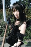  cosplay frills highres morte photo ruffles scythe suzuyuki_kaho vispo_original wings 