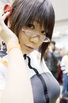  asian braid chocoball cosplay fujisawa_yayoi glasses photo uchuu_no_stellvia uniform 