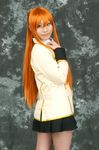  code_geass cosplay highres orange_hair photo school_uniform serafuku shirley_fenette suzukaze_yuuki 