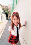  cosplay highres hirano_aya kneehighs photo school_uniform serafuku 