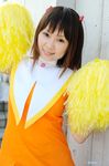  card_captor_sakura cheerleader child cosplay hiromichi kinomoto_sakura photo pom_poms 