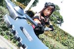  cosplay frills morte photo ruffles scythe suzuyuki_kaho vispo_original wings 