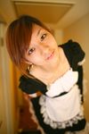  cosplay dog_tags highres maid maid_apron maid_uniform maya photo 