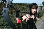  cosplay frills morte photo ruffles scythe suzuyuki_kaho vispo_original wings 