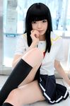  cosplay futami_eriko kimi_kiss knee_socks kneehighs namada photo school_uniform serafuku 