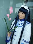  bow cosplay dress flower hair_bow hairbow kawakabe_momoka photo seiru touka_gettan 