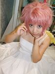  dress harpy madou_monogatari monster_girl photo pink_hair puyopuyo sheet_music sora_(model) wings 