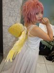  dress harpy madou_monogatari monster_girl photo pink_hair puyopuyo sheet_music sora_(model) wings 