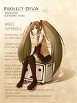  asuka02eva boots detached_sleeves engrish green_hair hatsune_miku headset highres long_hair lyrics melt_(vocaloid) necktie niconico poorly_translated ranguage sitting skirt solo terebi-chan thigh_boots thighhighs twintails very_long_hair vocaloid 