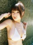  1girl arm_pits armpits asian bikini bikini_top breasts brown_hair photo short_hair skinny swimsuit 