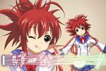  cute ichiban_ushiro_no_daimaou magic magical red_hair rice skirt 