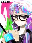  dr._slump glasses hrd-n long_hair norimaki_arale purple_hair 