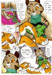  clearing_your_mind clothed clothing comic daigaijin dialog english_text eyes_closed female kung_fu_panda massage master_tigress mei_ling orange_eyes paws red_eyes sexism skimpy skirt south_chinese_mountain_cat sweat sweatdrop text 