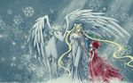  dress pegasus princess_serenity sailor_chibi_moon sailor_moon twin_tails usagi_tsukino 