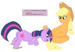  applejack chombie friendship_is_magic my_little_pony twilight_sparkle 