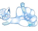  3_toes alolan_vulpix blue_eyes blue_nose blush clitoris female feral fluffy fluffy_tail fur furrc0zy lying multi_tail nintendo on_front open_mouth pawpads pok&eacute;mon pok&eacute;mon_(species) presenting presenting_pussy pussy regional_variant simple_background snout solo spread_legs spreading toes video_games white_background white_fur white_pawpads 