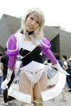  blonde_hair cosplay growlanser hizuki_shin julia_douglas photo see-through see-through_skirt skirt thigh-highs thighhighs 