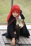  alastor_(shakugan_no_shana) cosplay highres jewelry kipi-san pendant photo red_hair shakugan_no_shana shana thighhighs 