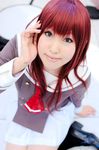  cosplay hino_kahoko kiniro_no_corda moeka moeka_(cosplayer) photo red_hair redhead school_uniform serafuku 