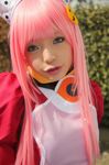  cosplay diebuster highres maid maid_apron maid_uniform namada nono nono_(top_wo_nerae_2!) photo pink_hair top_wo_nerae_2! 