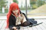  alastor_(shakugan_no_shana) cosplay highres jewelry kipi-san pendant photo real_life red_hair shakugan_no_shana shana thighhighs 