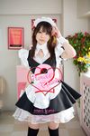  cosplay flower_peach_2 highres katou_mari maid maid_apron maid_uniform photo 