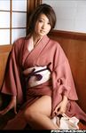  ando_sayako highres japanese_clothes kimono open_clothes open_kimono photo 