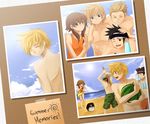  beach hayner kingdom_hearts kingdom_hearts_ii meru_chan olette pence roxas shirtless 
